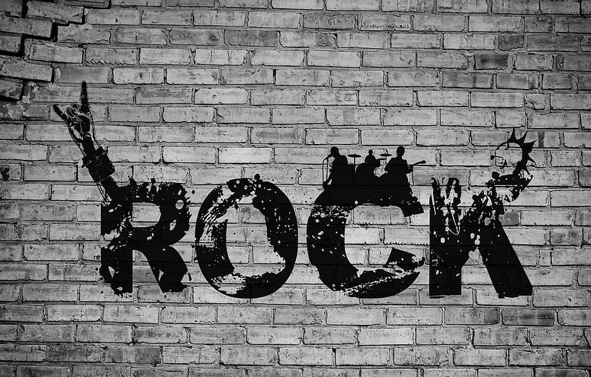 ロック、単語、パンクロック、セクション музыка、パンク音楽 高画質の壁紙