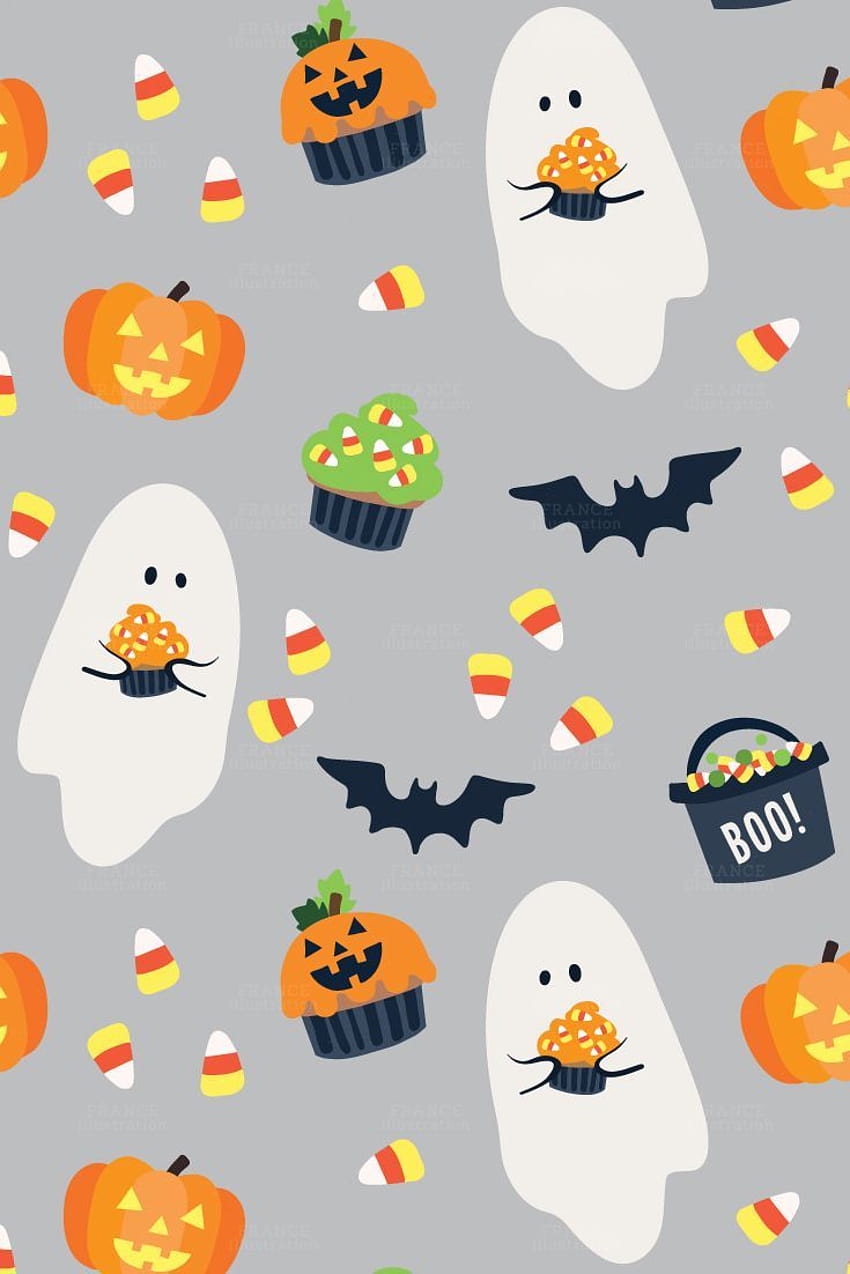 3 FOR 2. Halloween Digital Paper. Cute Kids Party Invitation Designs. Candy Corn, Pumpkins, Bats, Spiders, Costume. Pattern. Lil'Smushies., candy corn pumpkins HD phone wallpaper