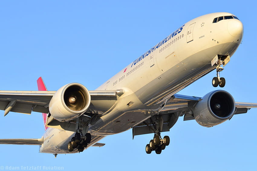 777 300ER, Aviões, Boeing, Turkish Airlines, Avião papel de parede HD