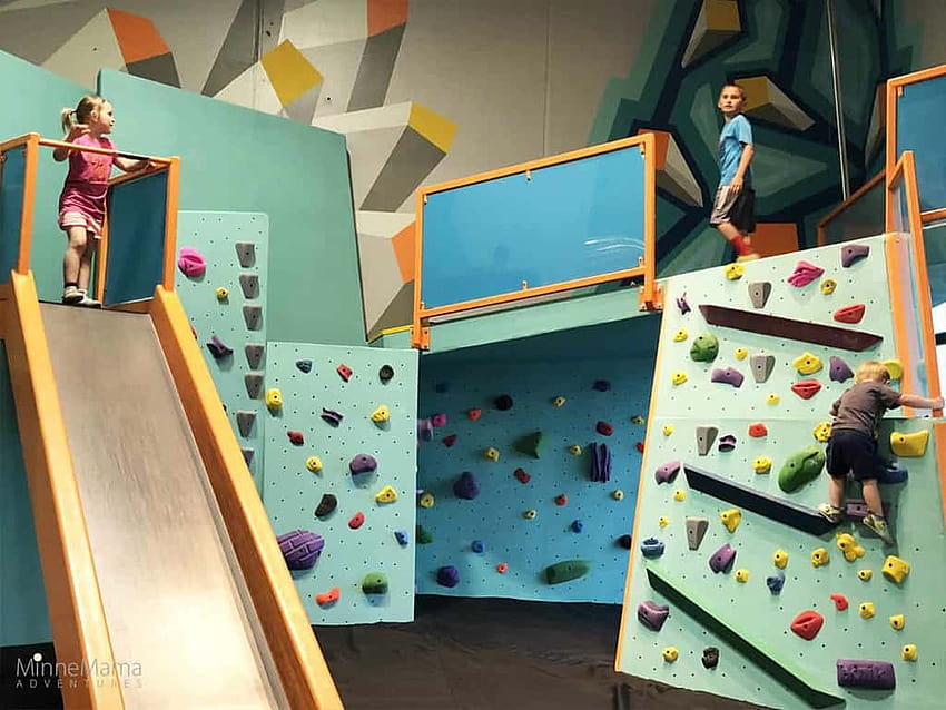 Minneapolis Bouldering Project, rock climbing kids HD wallpaper