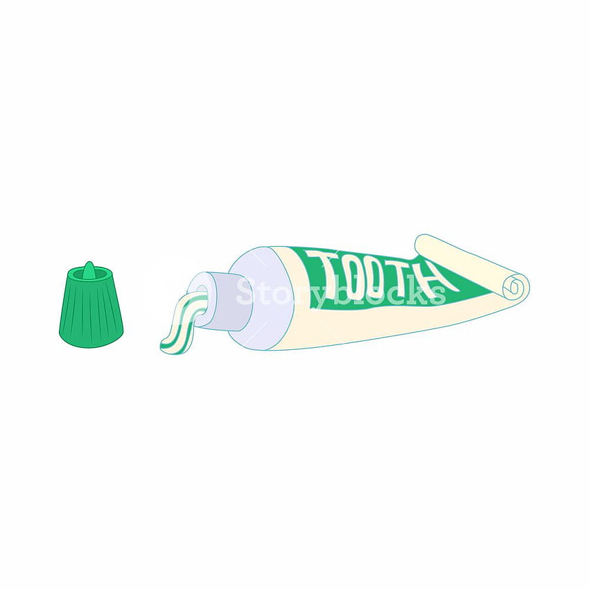 Toothpaste in a tube icon in cartoon style on a white backgrounds [1000x1000] for your , Mobile & Tablet HD phone wallpaper