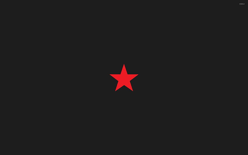 Red star Minimalistic 26808, minimalist red HD wallpaper | Pxfuel