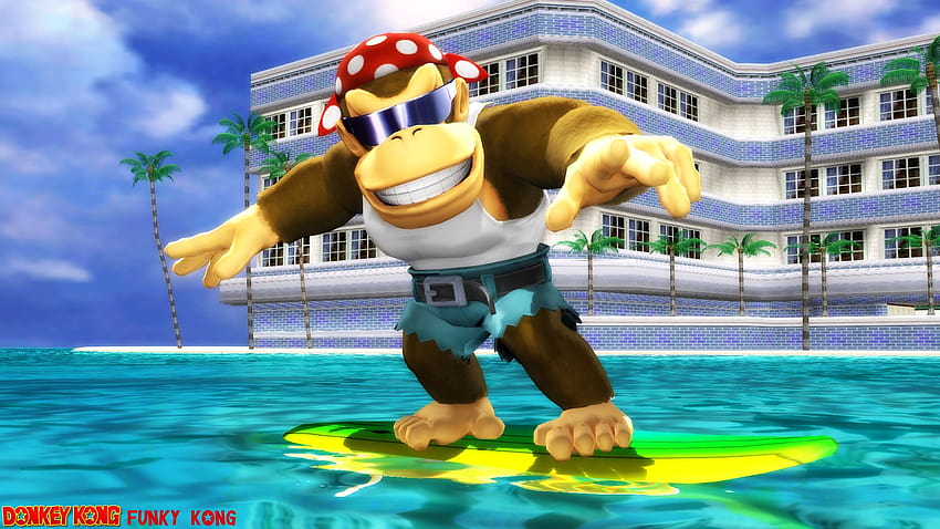 MMD/ブレンダーモデル) Funky Kong by SAB64, kiddy kong 高画質の壁紙