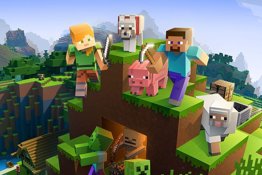 Minecraft está teniendo un gran regreso en YouTube en 2019, Minecraft vs Fortnite fondo de pantalla