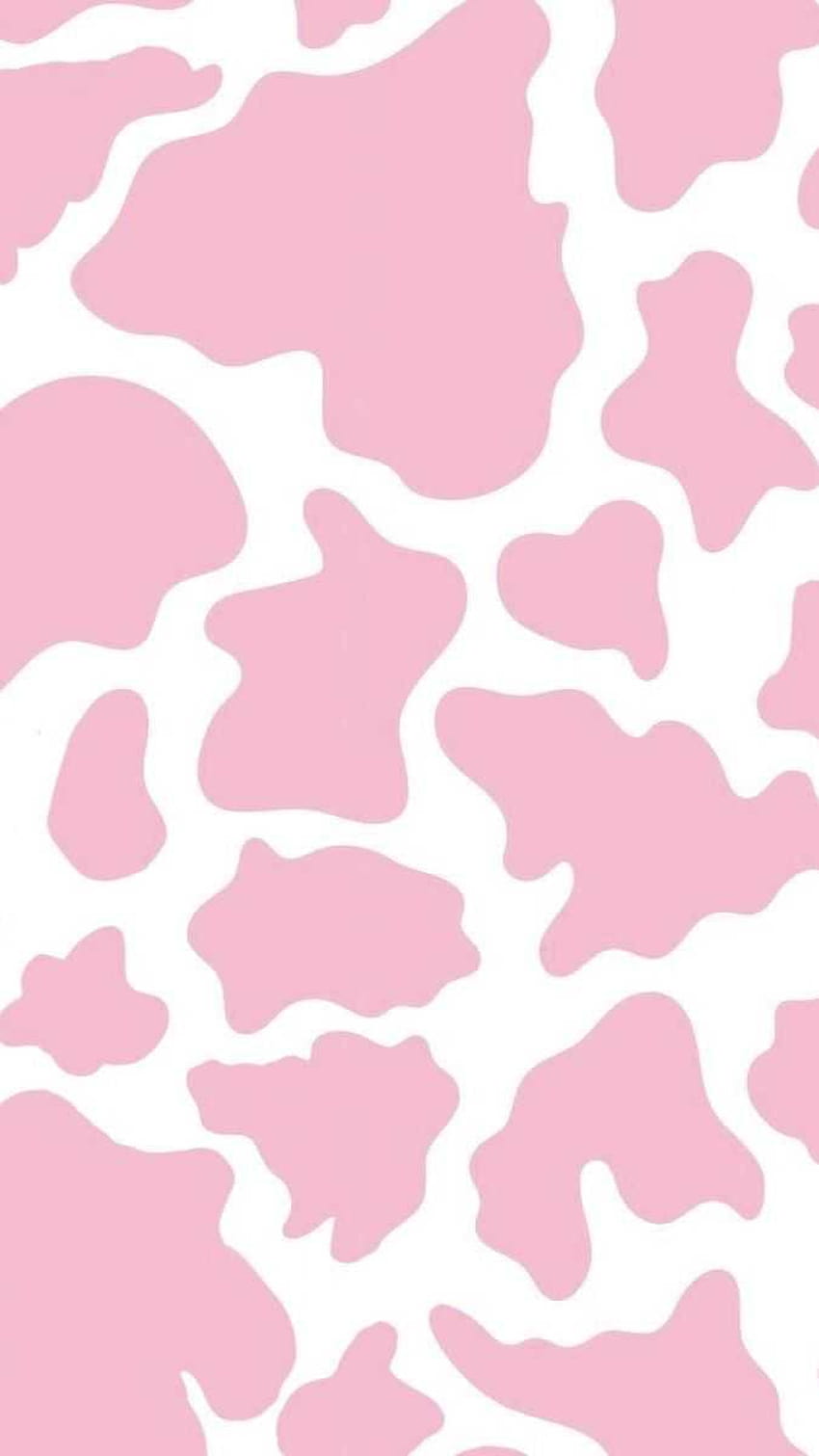 Pink Cow Print, estetyczny krowi róż Tapeta na telefon HD