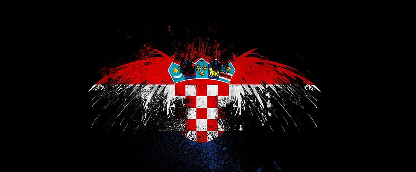 Flaggen Kroatien HD-Hintergrundbild