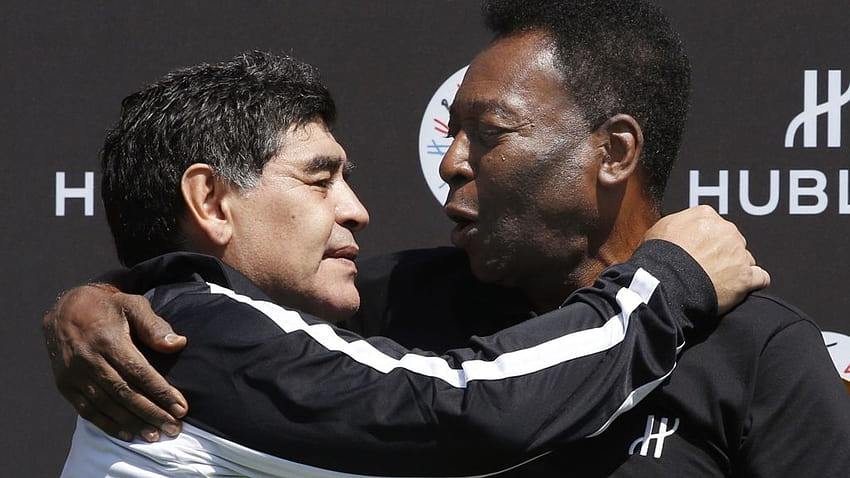 Pele's tribute to Diego Maradona: I hope to play football with him in the sky one day, rip diego maradona HD wallpaper