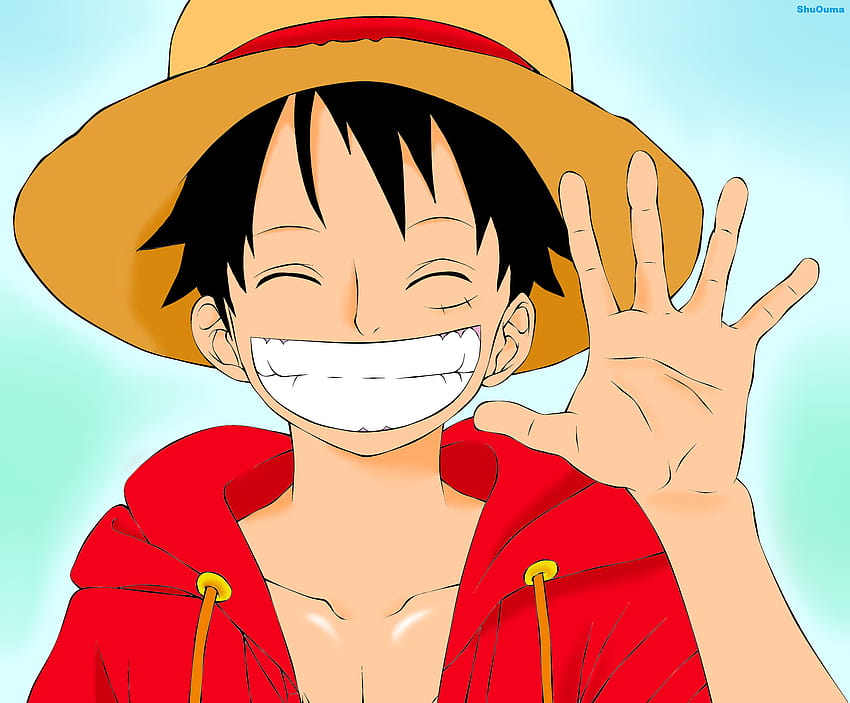 Uśmiech Luffy'ego One Piece, twarz Luffy'ego Tapeta HD