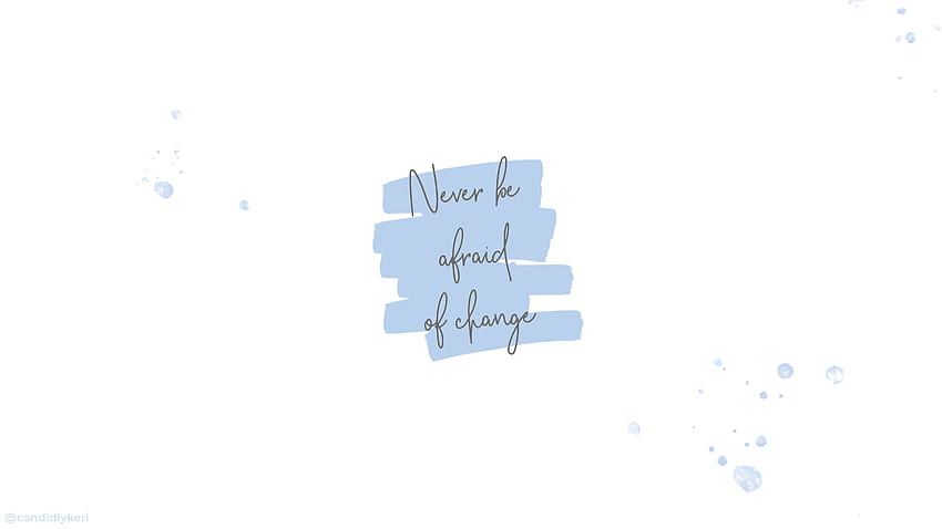 Estetica minimalista motivazionale postata da Christopher Mercado, pc blu estetico minimale Sfondo HD