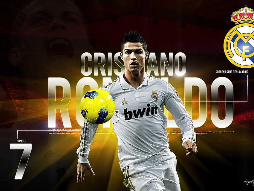 Cristiano Ronaldo Real Madrid, cr7 logo HD wallpaper