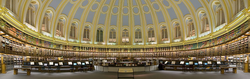 Sala de lectura del Museo Británico fondo de pantalla