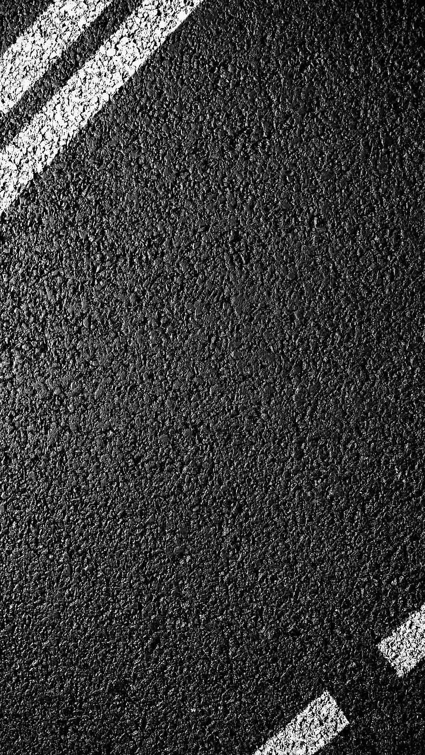 Concrete Road White Lines Backgrounds Android, android black background HD phone wallpaper