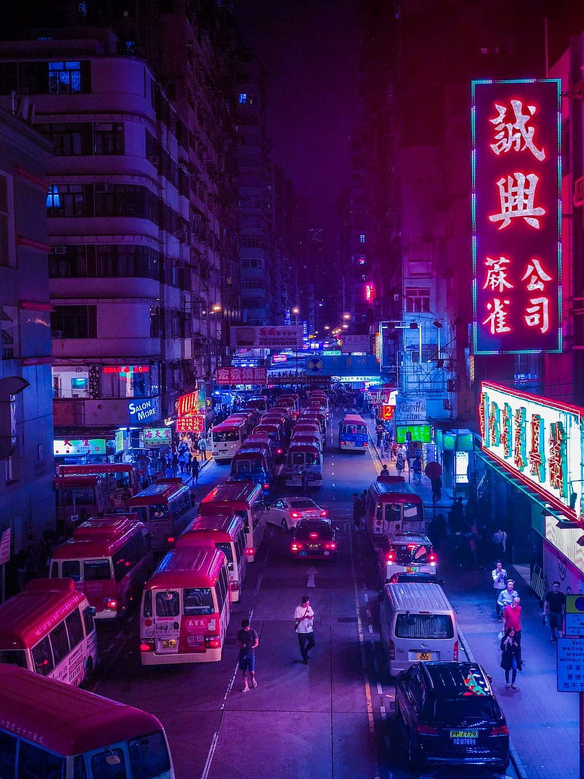 Jalan Hong Kong, bus hong kong wallpaper ponsel HD