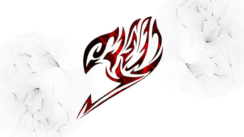 Fairy Tail emblem design, fairytale anime logo red HD wallpaper