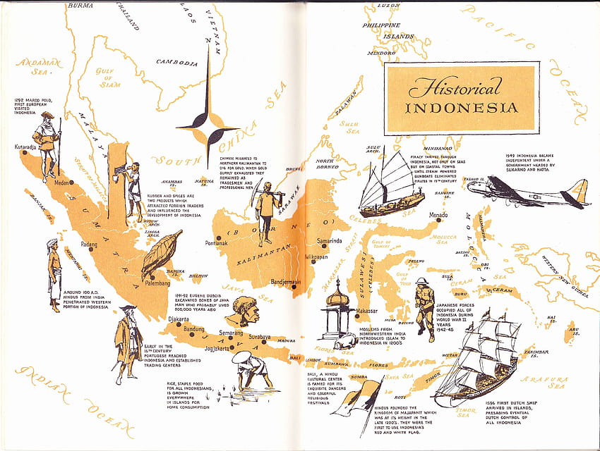 Old Map of Historical Indonesia, indonesia map HD wallpaper