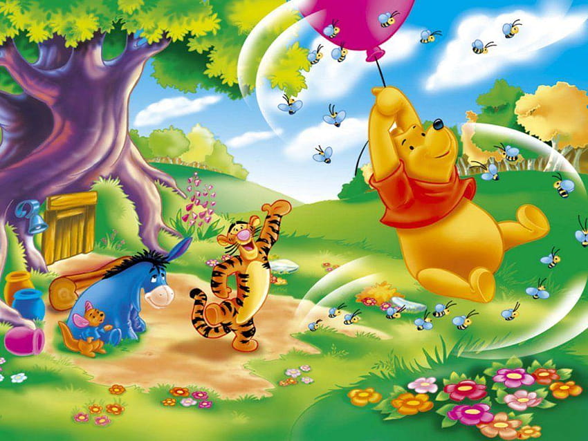 Paisajes De Winnie Pooh, background winnie the pooh HD wallpaper