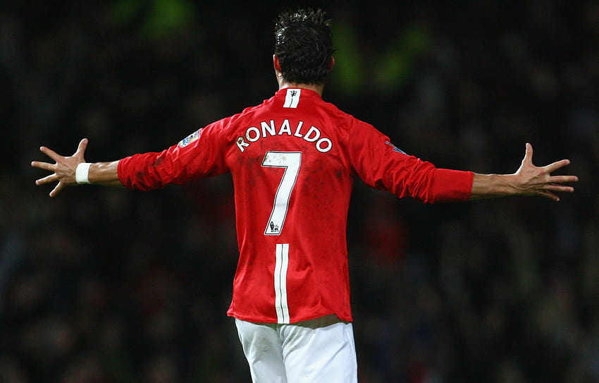 Cristiano Ronaldo y Manchester United 2007/08, cr7 manchester united fondo de pantalla