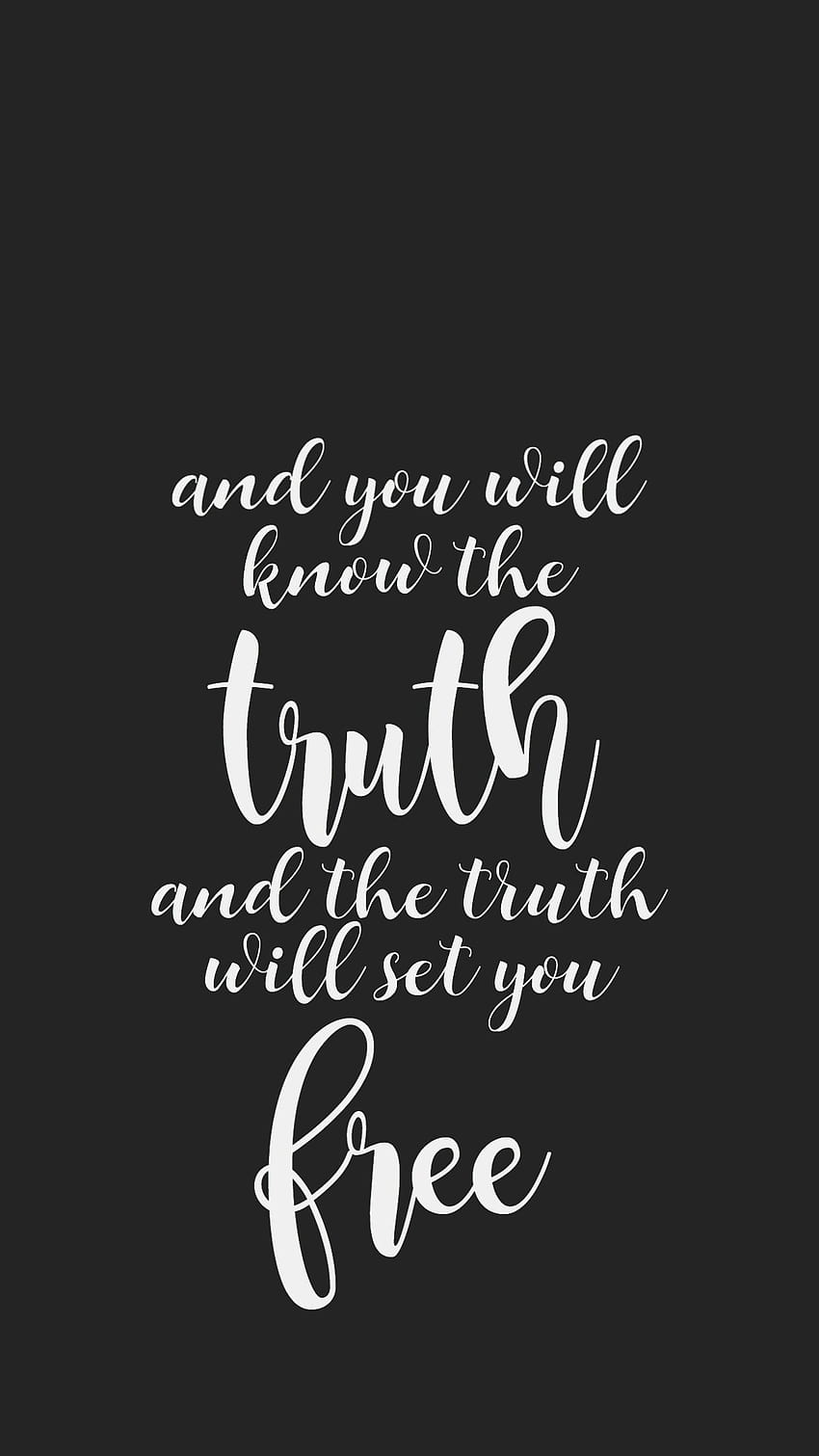 1366x768px, 720P Free download | The Truth Will Set You Quote Love God ...