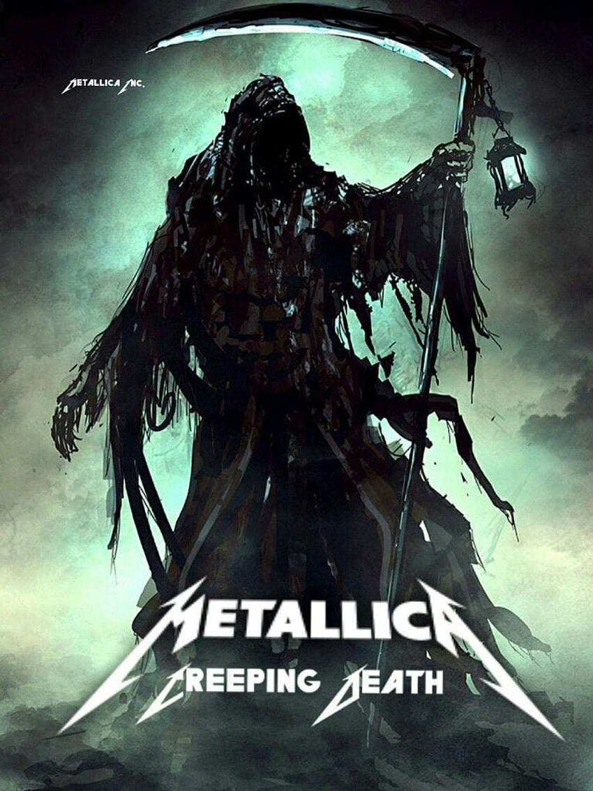 Creeping Death, metallica calavera HD тапет за телефон