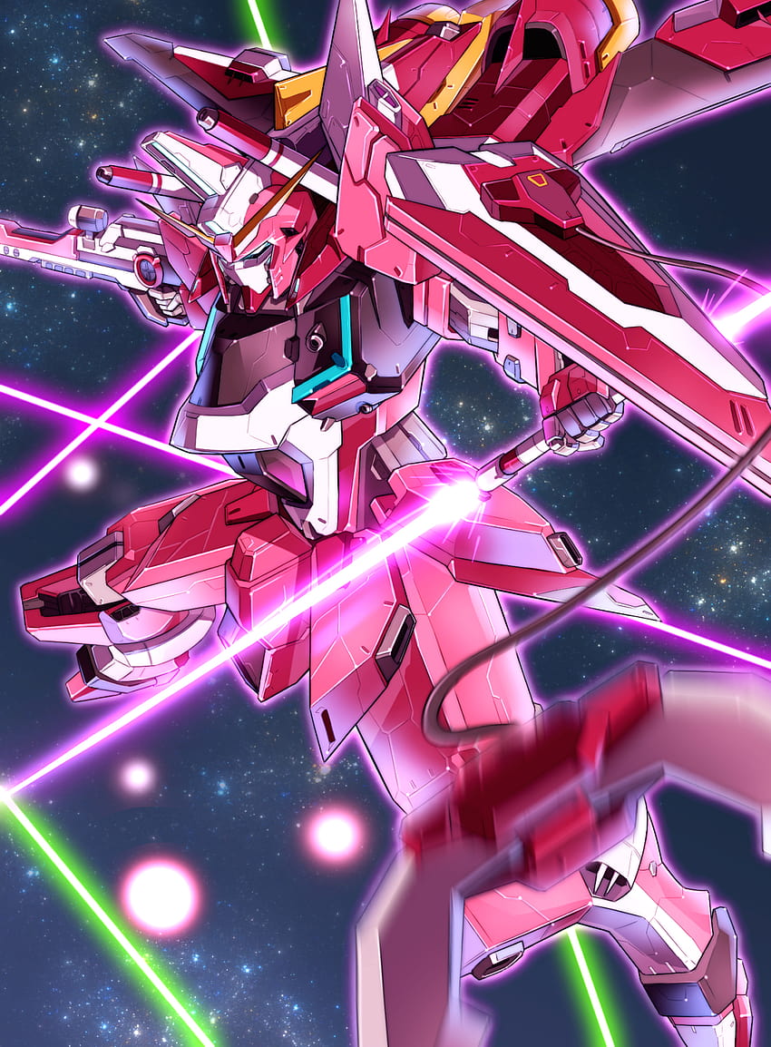Аниме Gundam Robot Infinite Justice Gundam Mobile Suit Gundam SEED Destiny Super Robot Wars Fan Art HD тапет за телефон