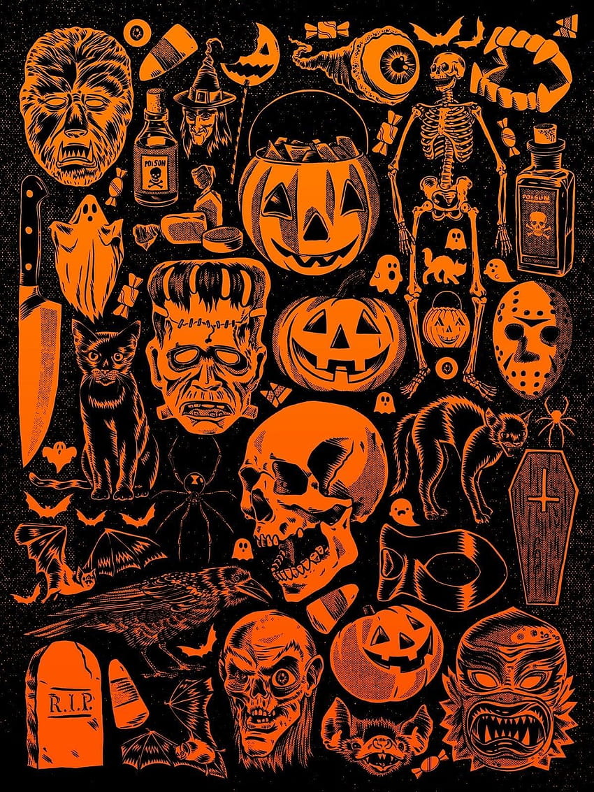 Halloween klasik, vintage halloween wallpaper ponsel HD