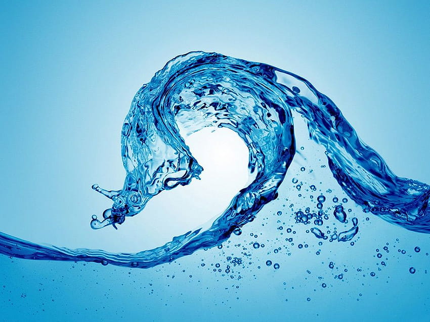 Aqua Water, water effect HD wallpaper
