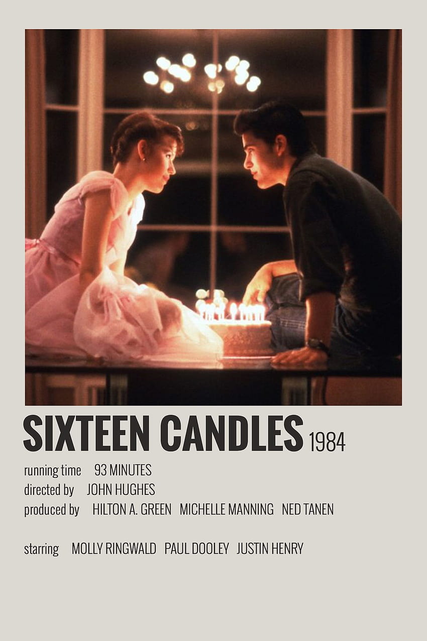Alternative Minimalist Movie/Show Polaroid Poster, sixteen candles HD phone wallpaper