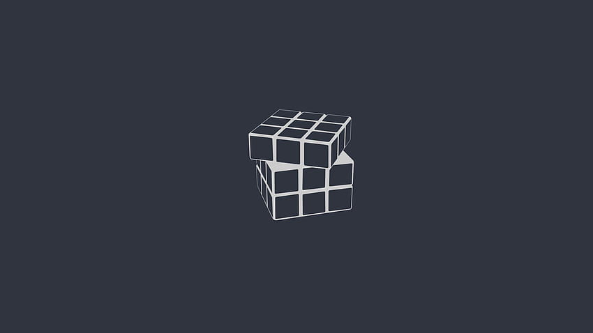 Rubiks Cube Минимализъм, художник HD тапет