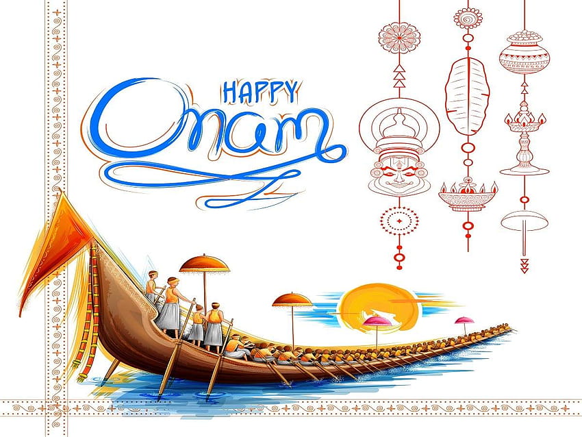 Happy Onam 2019: Wünsche in Malayalam, Nachrichten HD-Hintergrundbild