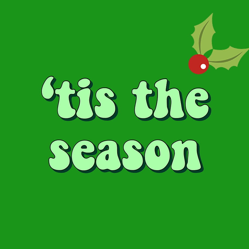 lagu natal carols musim liburan musim dingin menyenangkan bahagia merah hijau xmas salju retro vintage aest… pada tahun 2020, natal estetika hijau wallpaper ponsel HD