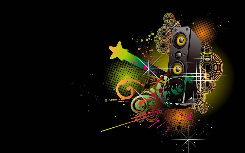 awesome music abstract HD wallpaper