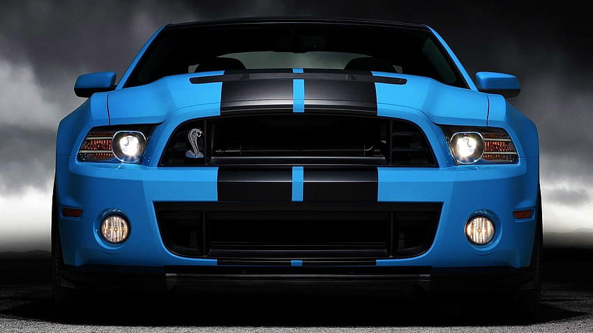 Ford Mustang Blue Laptop, ford mustang shelby gt500 HD wallpaper
