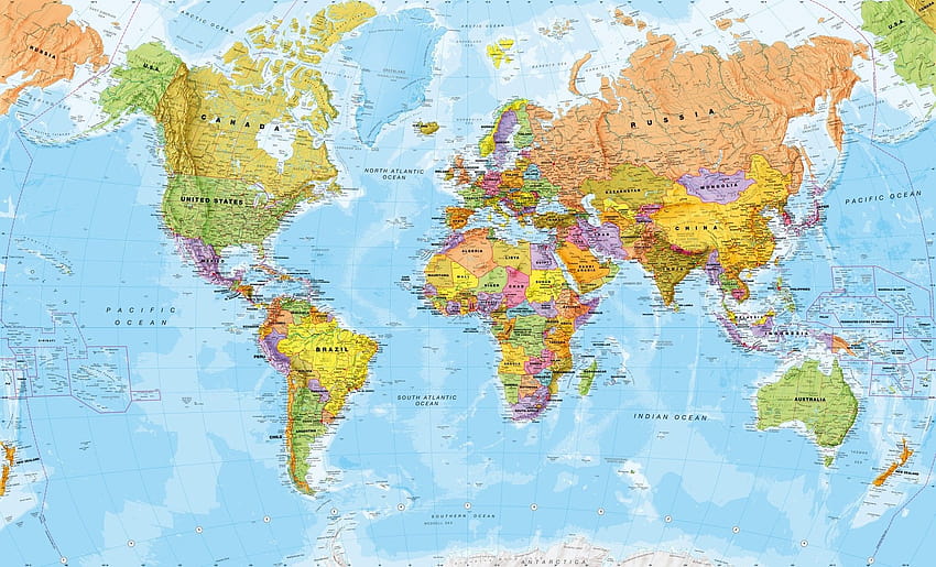 Karten von USA, Weltkarte mit Hauptstadt HD-Hintergrundbild