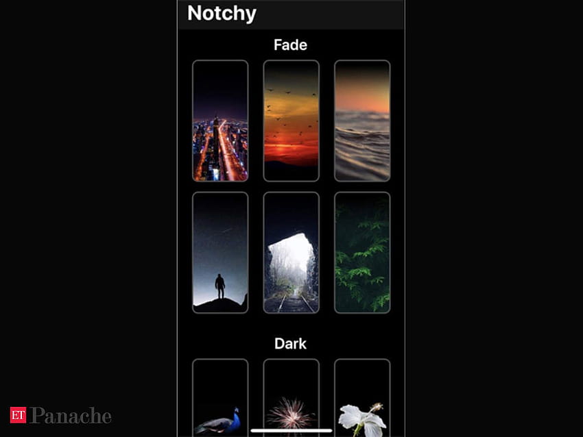 iPhone X'inizdeki çentiği aşamazsanız, bu uygulama, Notchy, amoled srk HD duvar kağıdı