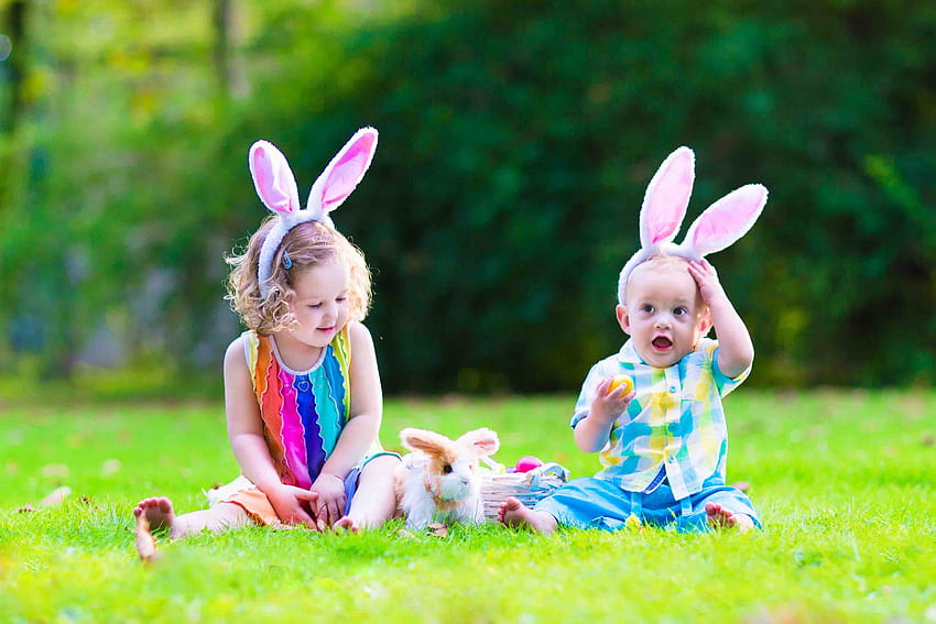 Najlepsze 4 Easter Egg Hunt on Hip, dziecko wielkanocne Tapeta HD