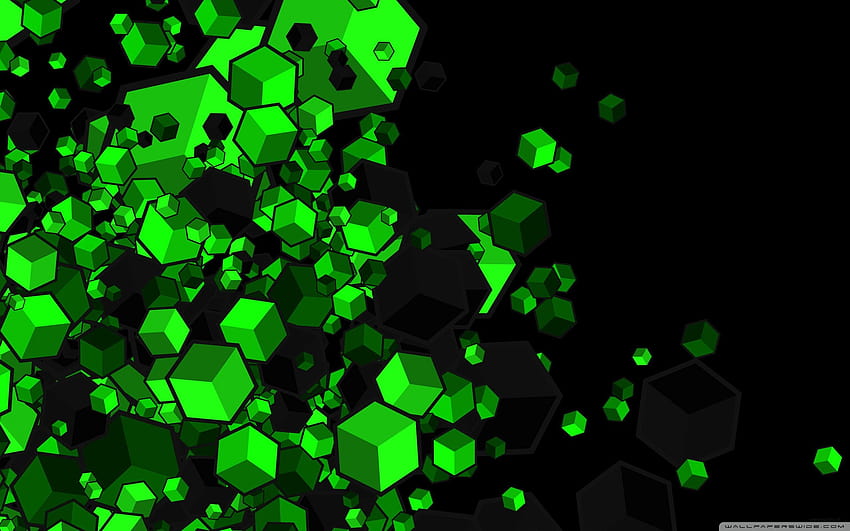 Green Gaming, leuchtend grün HD-Hintergrundbild