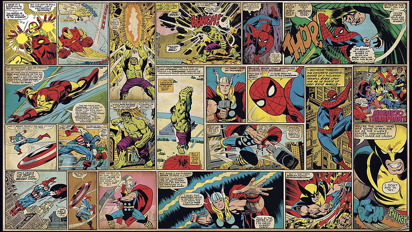 Marvel Comic Strip [1500x857] untuk, buku komik Wallpaper HD