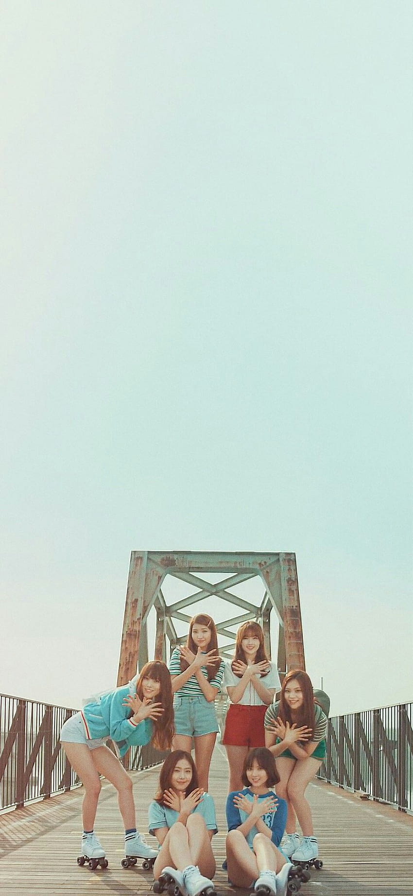 Gfriend-Sperrschirm auf dem iPhone-schirm Sowon Yerin Eunha SinB Yuju Umji MV's Navillera HD-Handy-Hintergrundbild