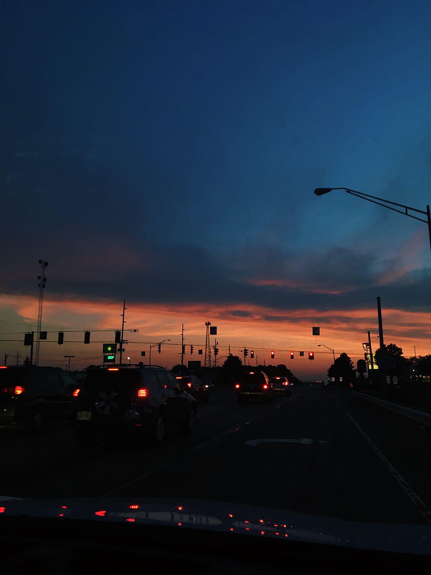 Tumblr Road Sunset graphy Gallery, road aesthetic landscape HD phone ...