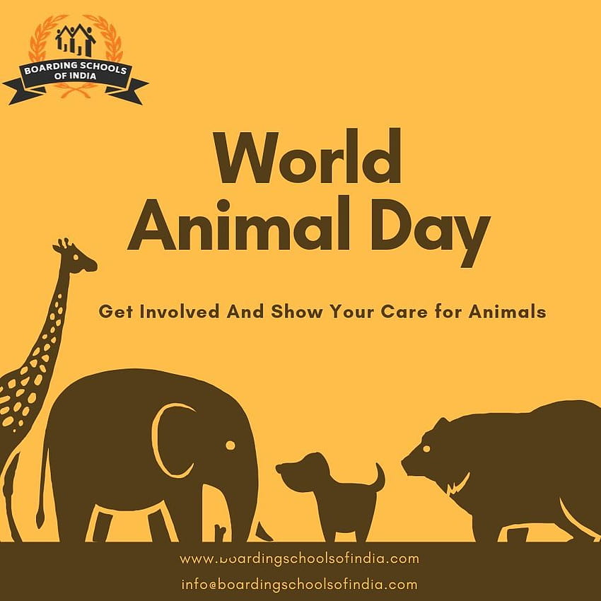 World Animal Day is an international day of action for animal rights and welfare celebrated annually. Team Boarding School… HD phone wallpaper
