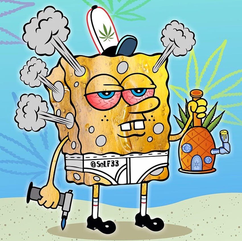 Meine Info, SpongeBob-Weed HD-Hintergrundbild
