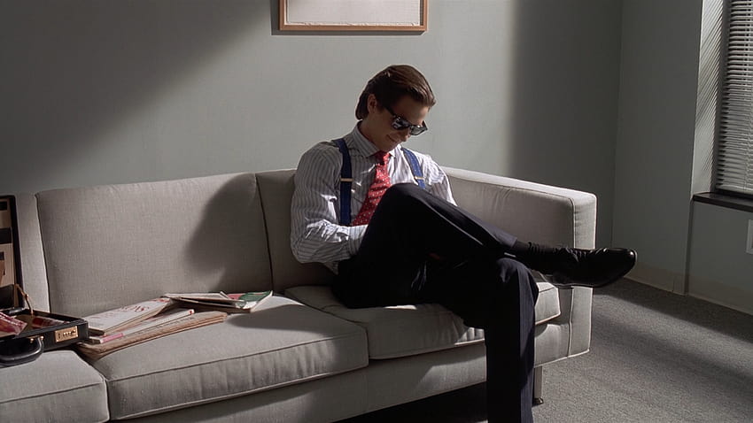 American Psycho Couch Christian Bale, patrick bateman papel de parede HD