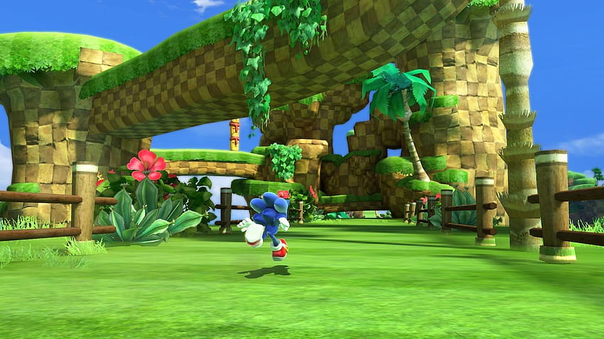 Generaciones y s de Sonic, zona de colina verde fondo de pantalla