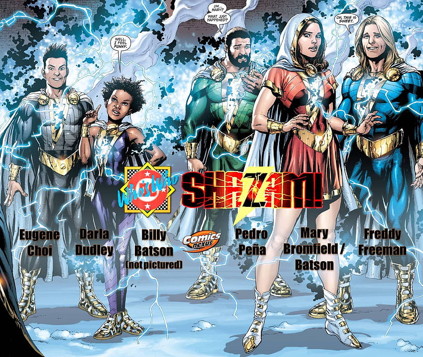 Shazam Movie Spoilers: Who Portrays The Captain Marvel Shazam Family / Lightning League In The Film? Who's Who?! HD wallpaper