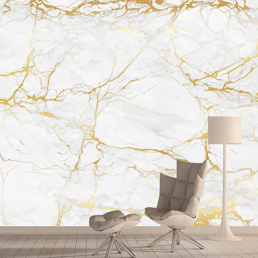 Retro Marble Yellow Grey Backgrounds Custom 3d for Living Room Home Decor Walls Papers Peel Stick Murals Rolls Prints HD phone wallpaper