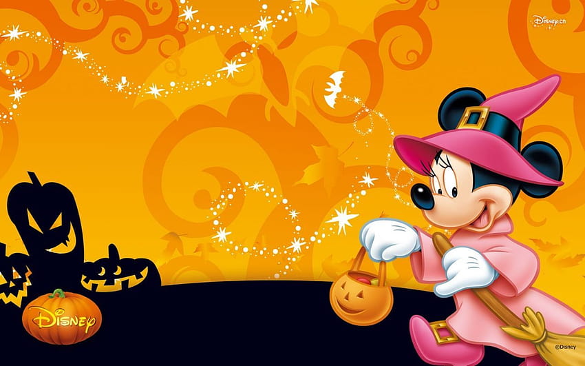 Minnie Mouse Halloween, halloween mickey and minne mouse HD wallpaper