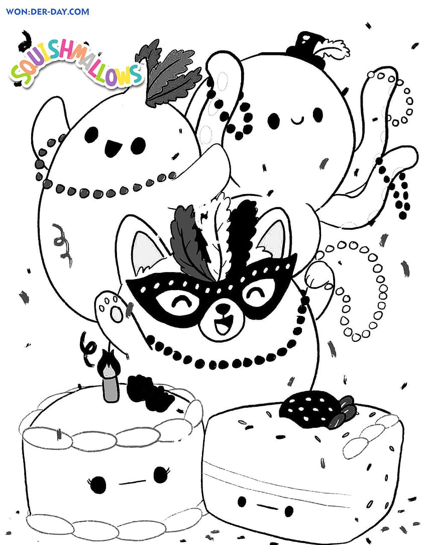 Squishmallows coloring pages HD phone wallpaper