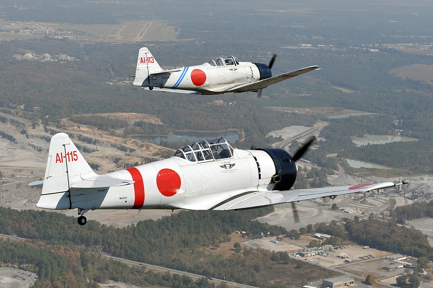Mitsubishi A6M Zero , Militär, Hauptquartier Mitsubishi A6M Zero HD-Hintergrundbild