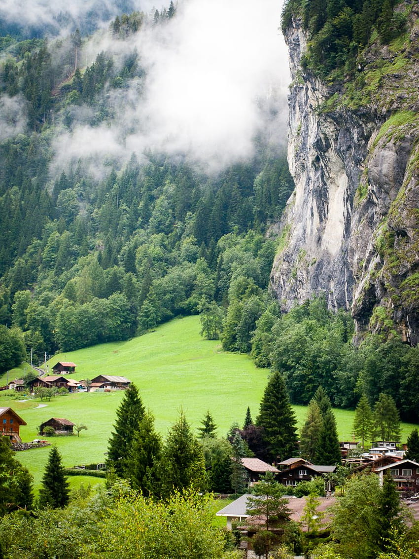 Lauterbrunnen Valley – Exit Booted หุบเขาเลาเทอร์บรุนเนน สวิตเซอร์แลนด์ วอลล์เปเปอร์โทรศัพท์ HD