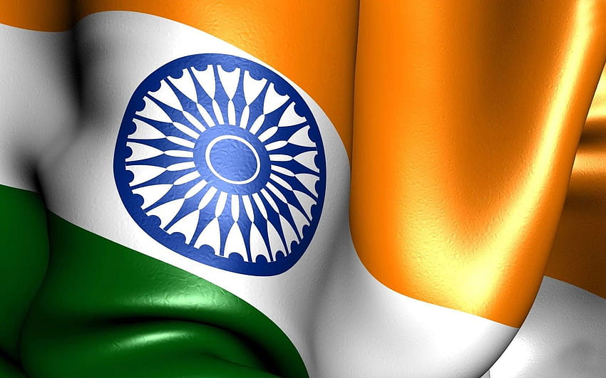 Download Simple Indian Flag Hd Wallpaper | Wallpapers.com